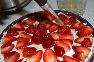 Тарта с яйчен крем и ягоди/ strawberry tart with cream