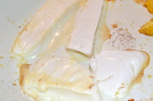 сьомга с портокали и шафран