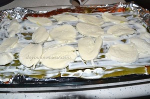 лазаня болонезе и моцарела
