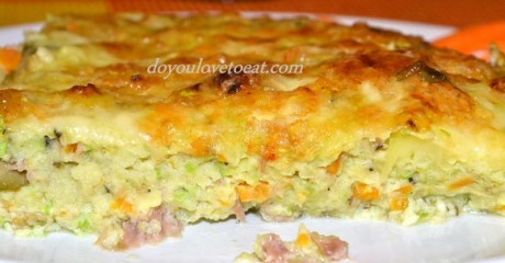 мусака с тиквички и риба
