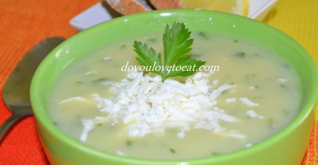 крем супа с картофи и сирене