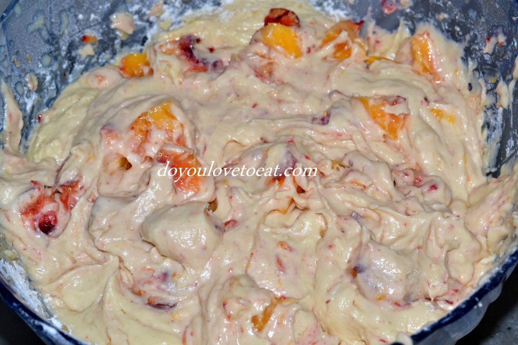 кекс с праскови